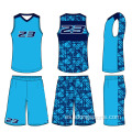 Diseño de uniforme de jersey de baloncesto personalizado color azul